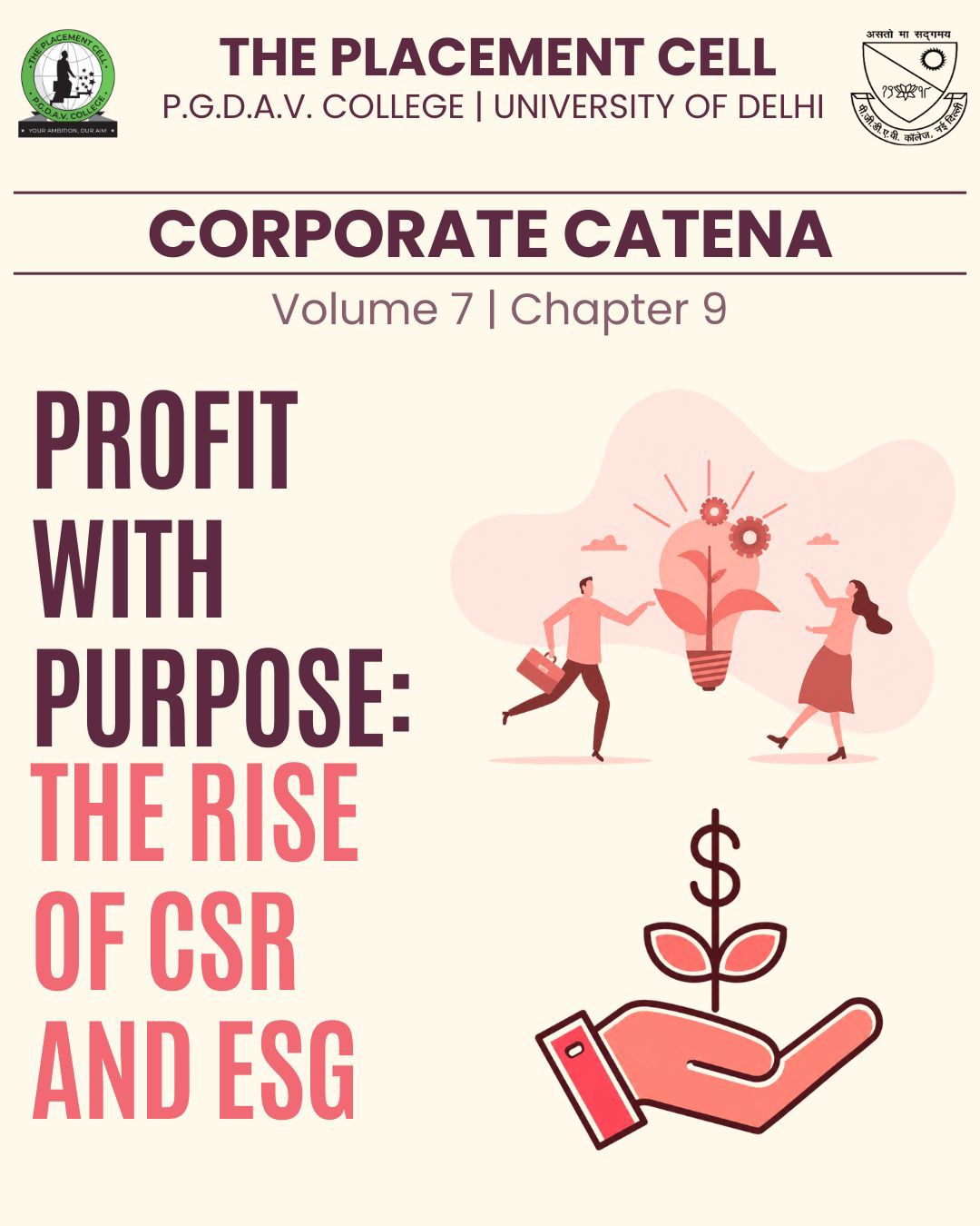 Corporate Catena: Profit with Purpose - The Rise of CSR and ESG